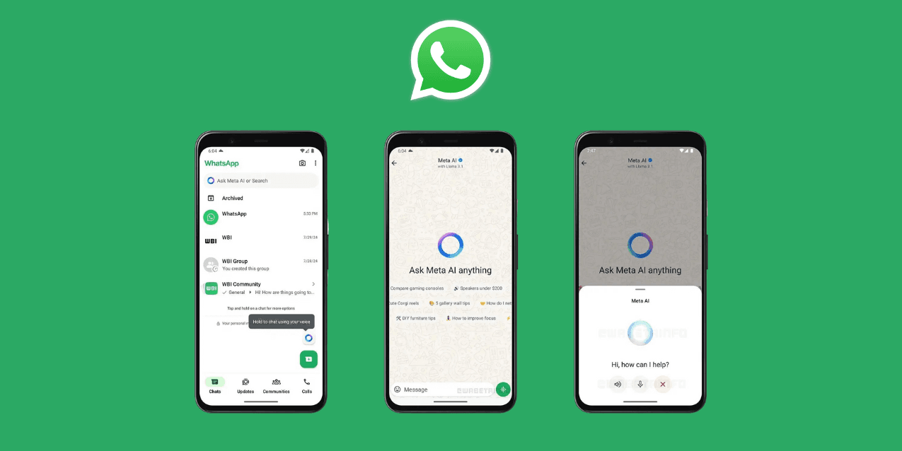 WhatsApp tests new voice-controlled AI chat feature for Meta AI