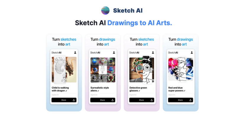 De AI-aangedreven SketchAI-app van Picsart verandert afbeeldingen en contouren in digitale kunst